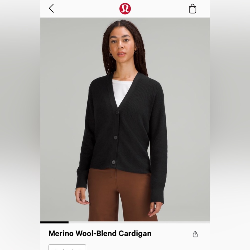 Lululemon Merino Wool-Blend Cardigan